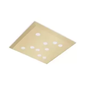 Image of Gold metal ceiling lamp 38.1 cm