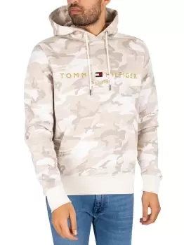 Image of Camo Logo Pullover Hoodie