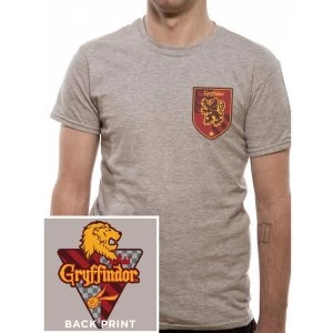 Image of Harry Potter - House Gryffindor Mens Large T-Shirt - Grey