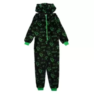 Image of Xbox Boys Controller Jumpsuit (5-6 Years) (Black/Green)