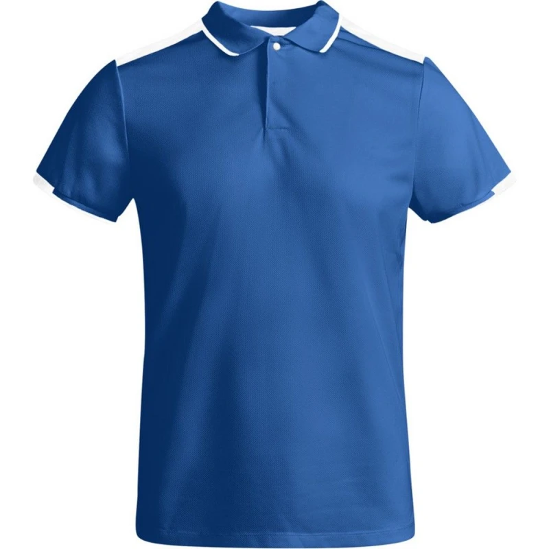 Image of ROLY Tamil Short-Sleeved Polo Shirt in Mid Blue Size: 4 Years Mid Blue Unisex 4 Years