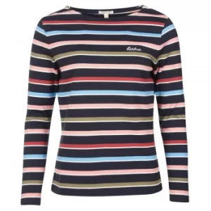 Image of Barbour Womens Hawkins Top Navy Stripe 10
