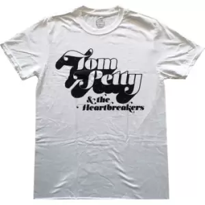 Image of Tom Petty & The Heartbreakers - Logo Unisex XX-Large T-Shirt - White