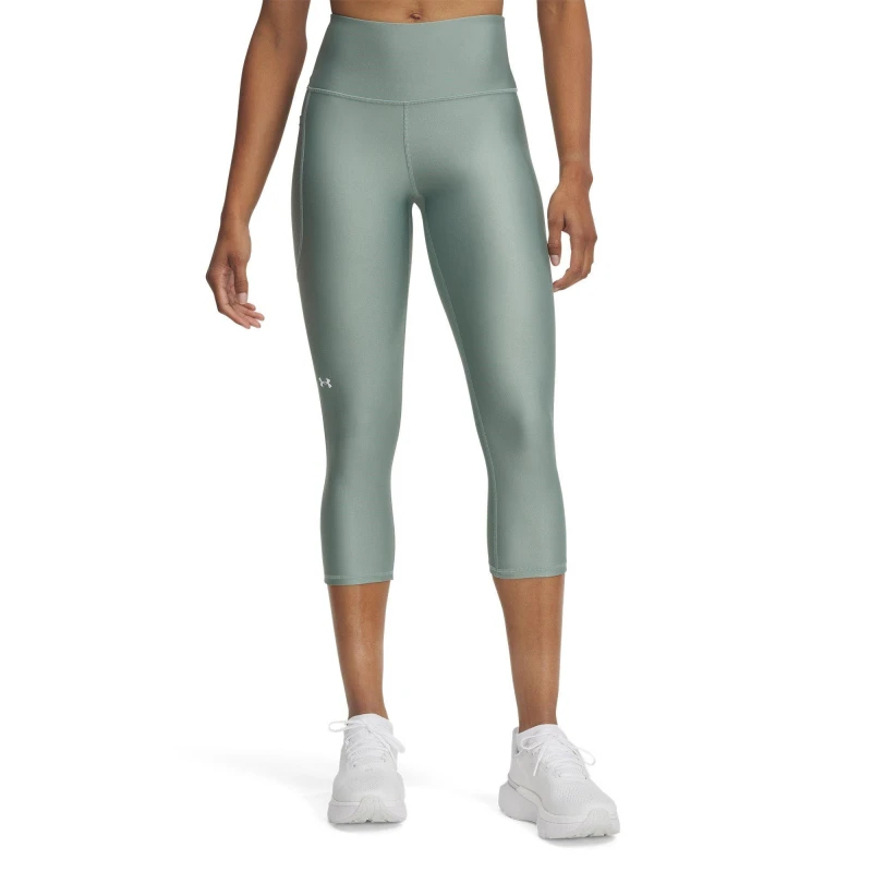 Image of Under Armour Armour HG Armour Hi Capris - Green Green 10