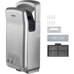Image of VEVOR Jet Hand Dryer, Premium Electric Commercial Blade Hand Dryer, ABS Air Dryer Hand with HEPA Filtration Wall Mount Hand Dryer, 2KW 220V Vertical H