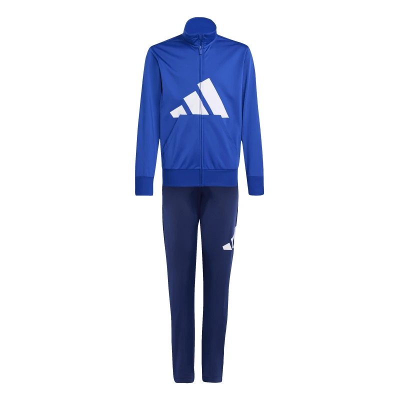Image of adidas Linea Poly Tracksuit Juniors Blue/White unisex 11-12 Years