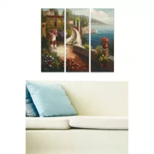 Image of MDFDSCF7604 Multicolor Decorative MDF Painting (3 Pieces)