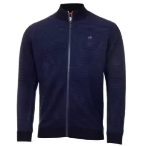Image of Calvin Klein Golf Full Zip Sweater - Blue