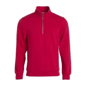 Image of Clique Unisex Adult Basic Half Zip Sweatshirt (L) (Red)