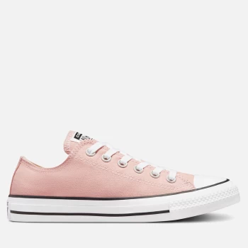 Image of Converse Womens Chuck Taylor All Star Ox Trainers - Pink Clay/White/Black - UK 7
