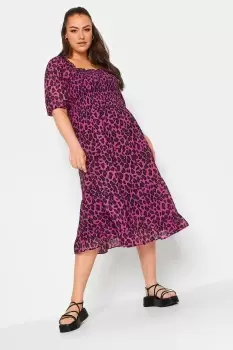 Image of Midi Shirred Dress