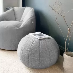 Image of rucomfy Fabric Snug Pouffe - Light Grey