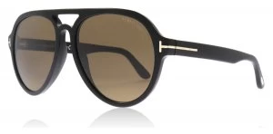 Image of Tom Ford Rory Sunglasses Shiny Black 01J 57mm