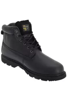 Image of 6 Eye Padded Leather Work Boots