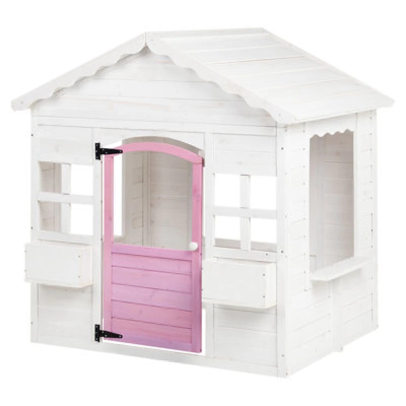 Image of Beliani Garden Playhouse Nikaia Fir Wood White