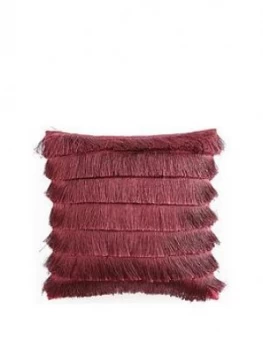 Image of Michelle Keegan Home Flapper Cushion - Burgundy