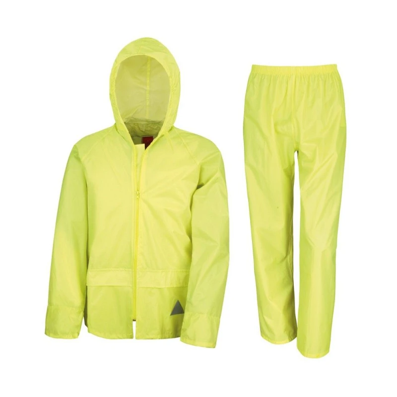 Image of Result Result Men Waterproof Jacket And Trousers Set in Yellow Size: Small Yellow S Male 5063527671660