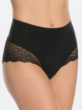 Image of Spanx Spanx Undie-tectable Light Control Lace Hi-hipster, Black, Size XS, Women
