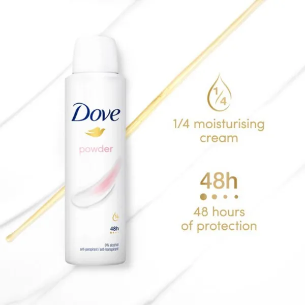 Image of Dove Women Antiperspirant Deodorant Powder Aerosol 112922587