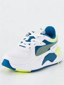 Image of Puma RS-X Hard Drive Childrens Trainers - White/Multi, Size 2
