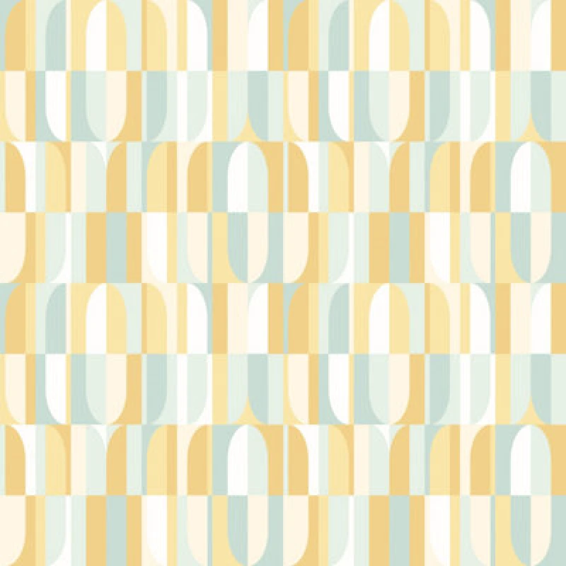 Image of Hoopla Walls Building Blocks Mellow Yellow Smooth Matt Wallpaper