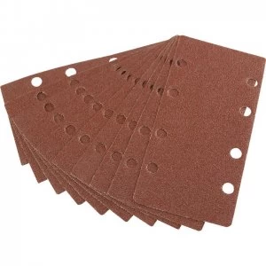 Image of Draper Punched Hook and Loop Sanding Sheets 90mm x 187mm 60g Pack of 10