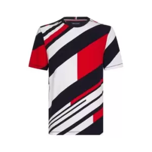 Image of Tommy Sport AOP Short Sleeve T Shirt - Multi