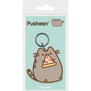 Image of Pusheen - Pizza Keychain