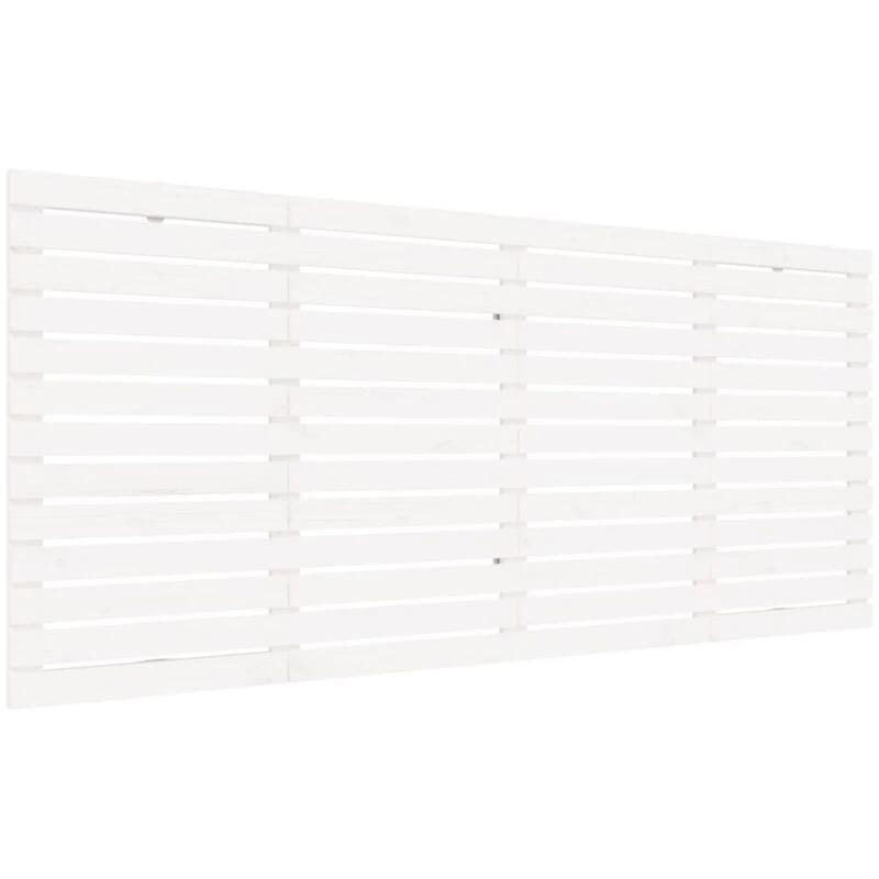 Image of Vidaxl Wall Headboard White 166X3X91.5cm Solid Wood Pine, White 824699