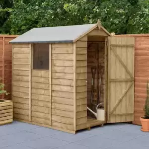 Image of Forest Garden Overlap Pressure Treated 6' x 4' Apex Shed