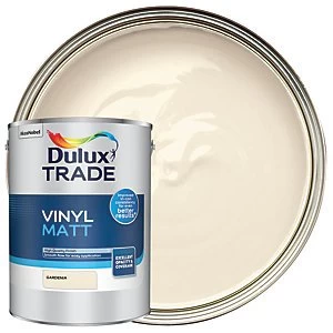 Image of Dulux Trade Vinyl Matt Emulsion Paint - Gardenia 5L