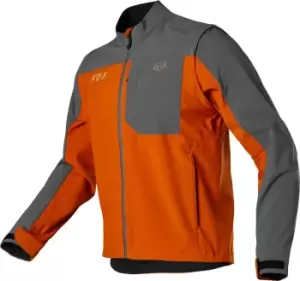 Image of FOX Legion Softshell Motocross Jacket, black-orange Size M black-orange, Size M