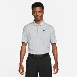 Image of Nike Dri-FIT ADV Tiger Woods Mens Contour Print Golf Polo - Grey