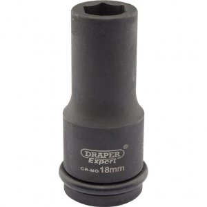 Image of Draper Expert 3/4" Drive Deep Hexagon Impact Socket Metric 3/4" 18mm