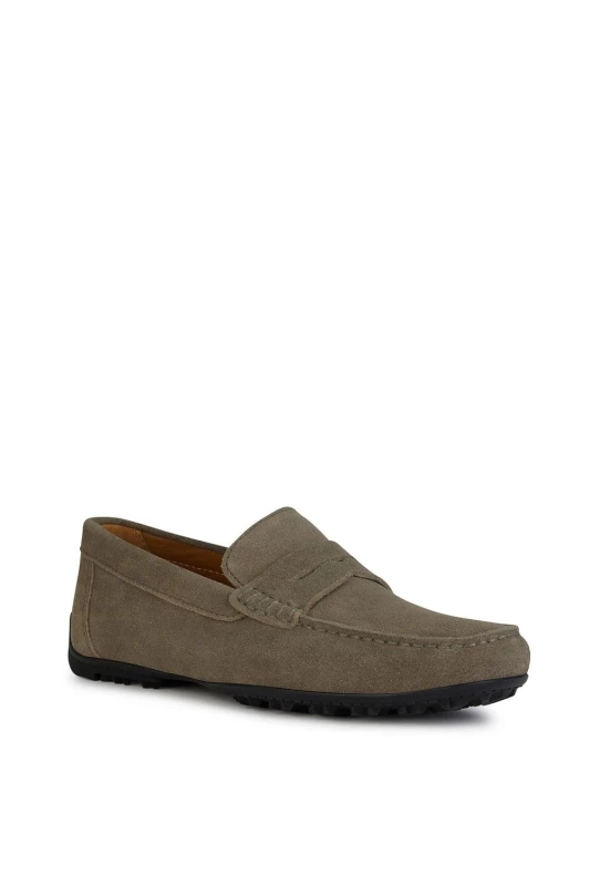 Image of Geox Geox Men U KOSMOPOLIS + GRIP MOCCASINS in Taupe Size: 9 Taupe 9 Male 8056206581838