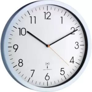 Image of TFA Dostmann 60.3517.55 Radio Wall clock 30.5cm x 4.5cm Aluminium (matt)