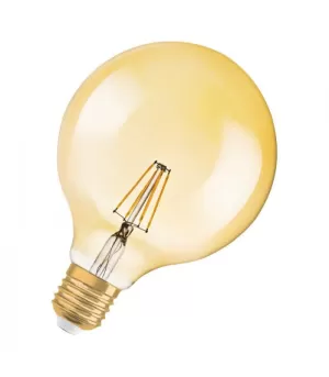 Image of Osram Vintage 1906 LED Globe 4.5 W 36 Watt ES Bulb