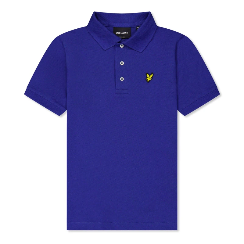 Image of Lyle and Scott Lyle and Scott Polo Shirt Juniors - Blue One Size Unisex