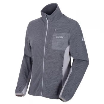 Image of Regatta Highton Full Zip Stretch Fleece - OnyxGry/Dapl