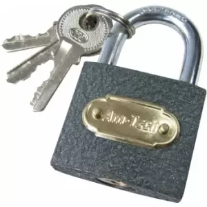 Image of 38mm Heavy Duty New Cast Iron Padlock Outdoor Safety Security Shackle with Keys