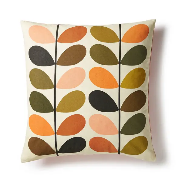 Image of Orla Kiely Multi Stem Feather Cushion, Auburn