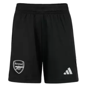 Image of 2023-2024 Arsenal Home Goalkeeper Shorts (Black) - Kids