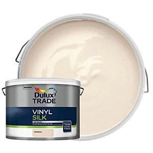 Image of Dulux Trade Vinyl Silk Emulsion Paint - Magnolia 10L
