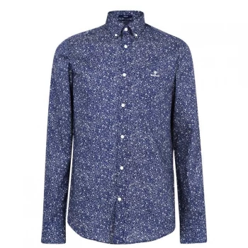 Image of Gant Free Flower Shirt - Navy 409