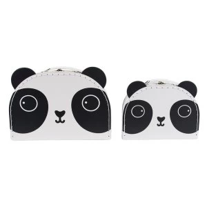 Image of Sass & Belle Aiko Panda Kawaii Friends Set of 2 Suitcases