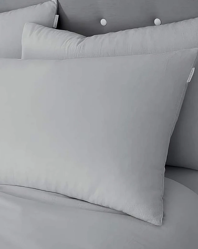 Image of Catherine Lansfield 'Brushed Cotton' Pillowcase Pair Grey