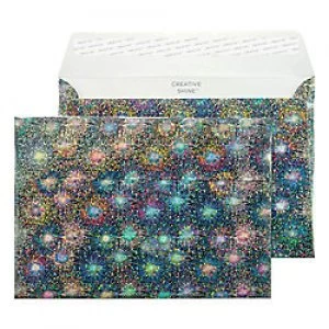 Image of Creative Holographic Coloured Envelopes C5 Peel & Seal 162 x 229mm Plain 140 gsm Firework Blast Pack of 100