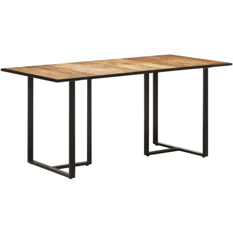 Image of VIDAXL Dining Table 160cm Rough Mango Wood Vidaxl 8720286069936