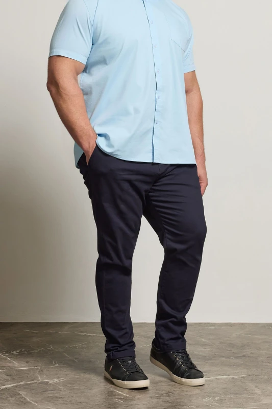 Image of BadRhino BadRhino Men Stretch Chinos in Dark Navy Size: 44R Dark Navy 44R Male 5059738087734