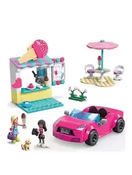 Image of Mega Bloks Mega Barbie Building Set - Convertible & Ice Cream Stand